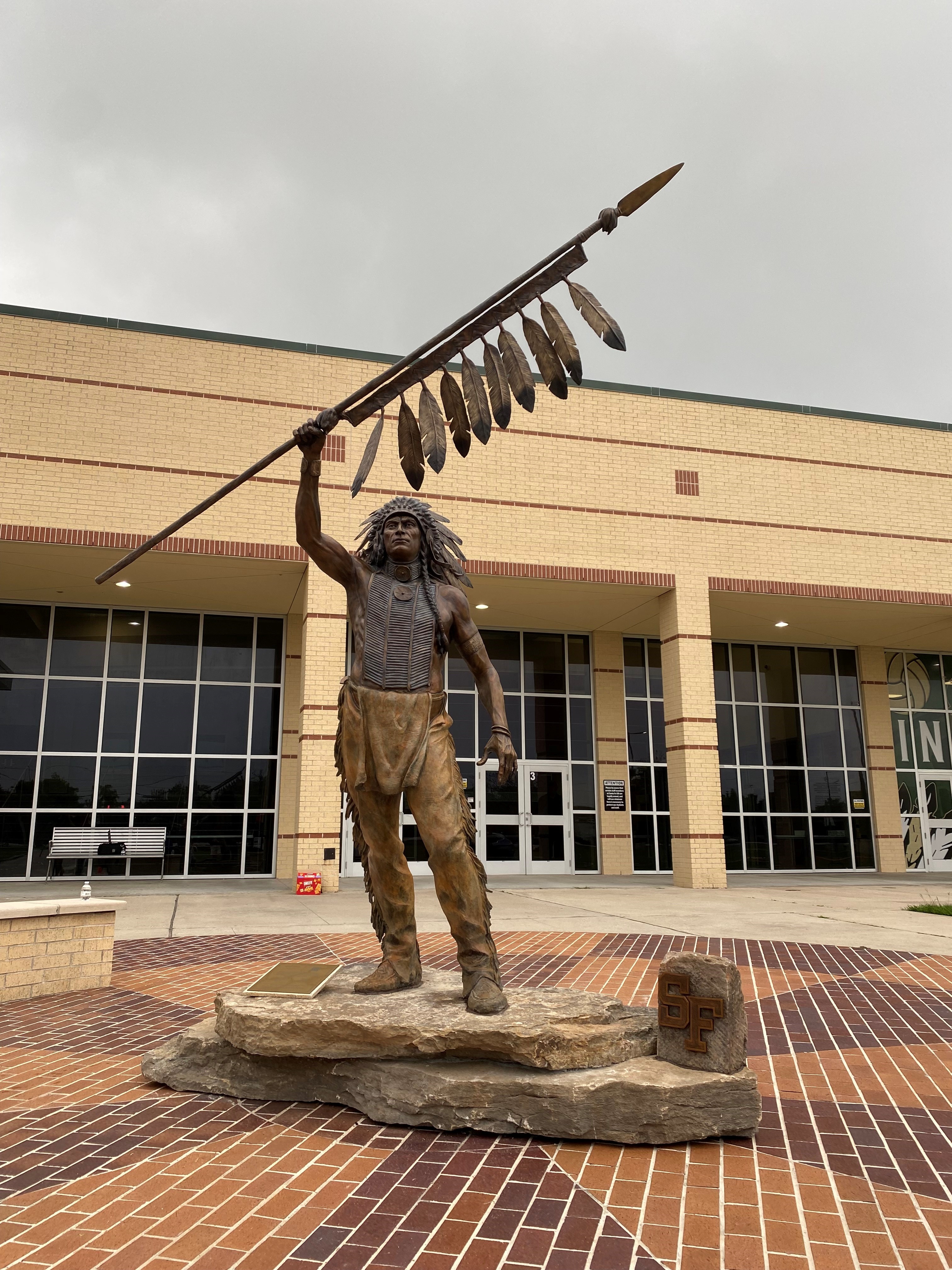 Front View of Warrior Spirit a Monument Honoring the Santa Fe 10